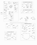 Carburetor Fuel Supply Gasket Set - Engine Gasket Set - Valve Kit - Carburetor Overhaul Diagram and Parts List for 406677-0403-E1  Briggs and Stratton Engine